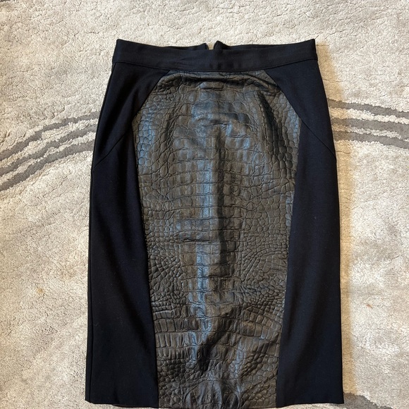 Single Los Angeles pencil leather skirt - Picture 11 of 17